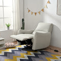 Fauteuil inclinable électrique mural en similicuir avec port de chargement USB gris clair et gris bleu