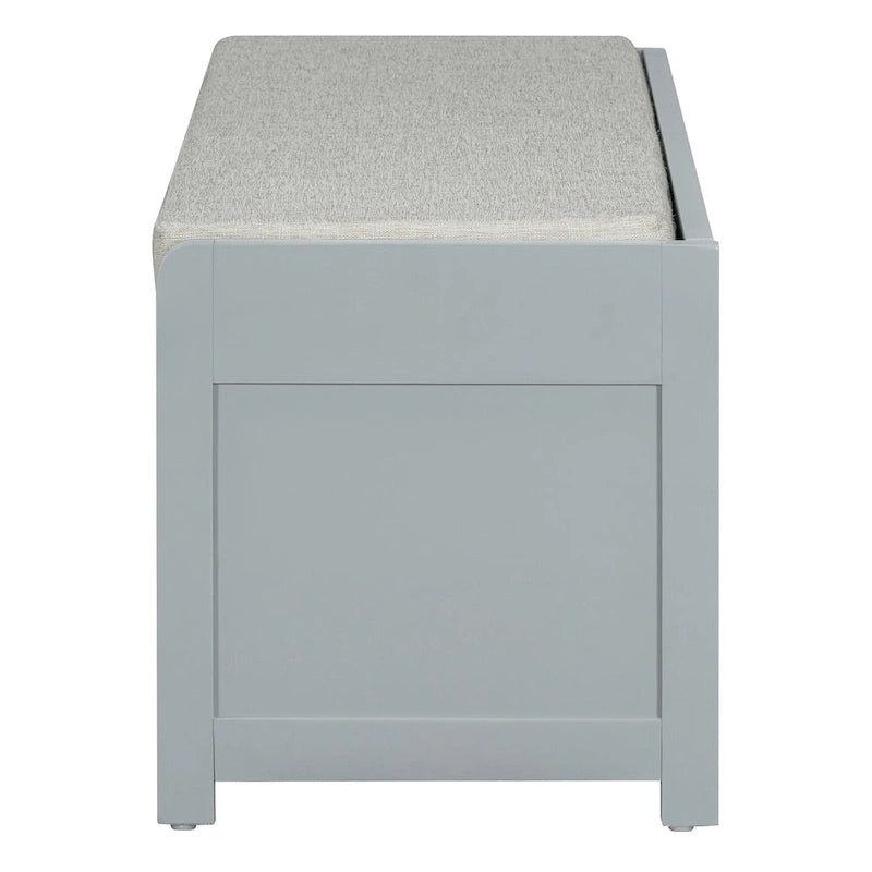Banc de rangement pour chaussures à persiennes avec siège rembourré multicolore