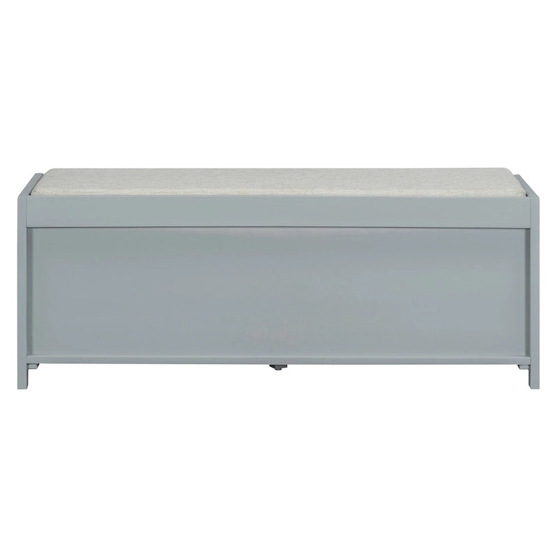 Banc de rangement pour chaussures à persiennes avec siège rembourré multicolore