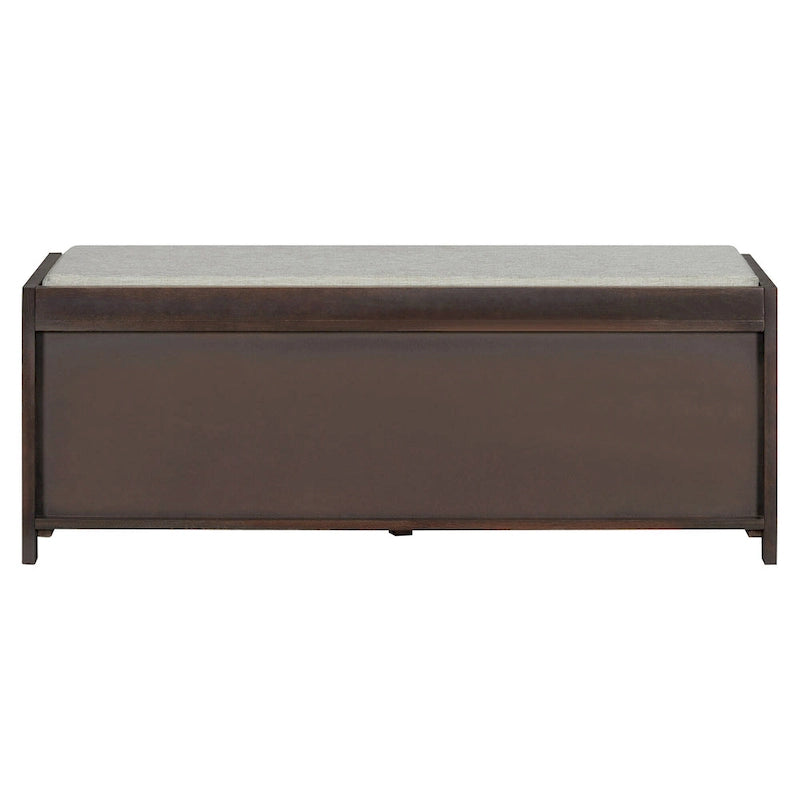 Banc de rangement pour chaussures à persiennes avec siège rembourré multicolore