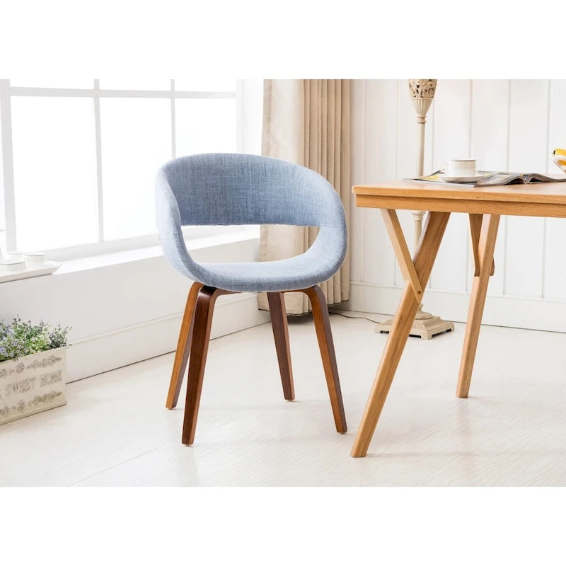 Porthos Homes Mid-century Style Dining Chair With Fabric Upholstery
