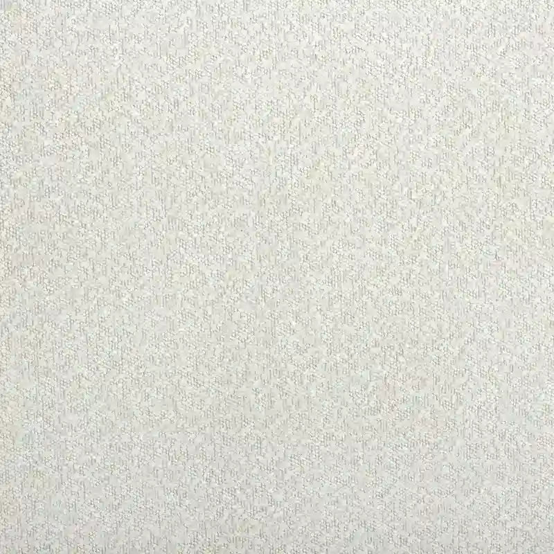 Lit plateforme avec tête de lit capitonnée en bouclette blanche haute