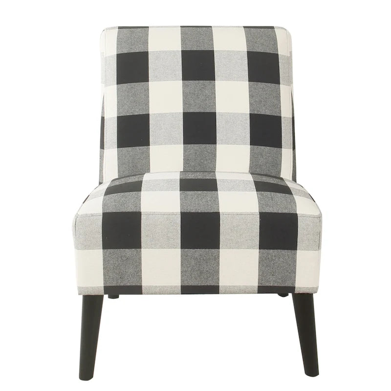 Fauteuil d'appoint sans accoudoirs, assise capitonnée à motif médaillon, pieds en noyer foncé, bleu-gris