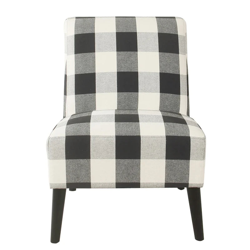 Fauteuil d'appoint sans accoudoirs, assise capitonnée à motif médaillon, pieds en noyer foncé, bleu-gris