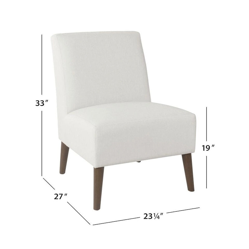 Fauteuil d'appoint sans accoudoirs, assise capitonnée à motif médaillon, pieds en noyer foncé, bleu-gris