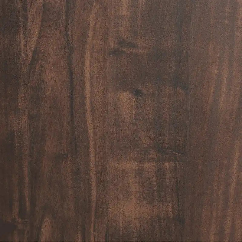 Meuble TV en bois de 60 pouces avec portes vitrées, étagères ouvertes, noyer foncé et gris