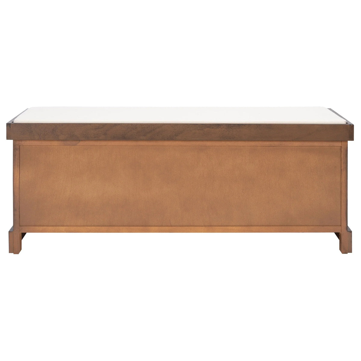 Banc de rangement SAFAVIEH Fiorello avec coussin et 3 tiroirs - 47,3 L x 15 P x 19 H - 47 L x 15 P x 19 H