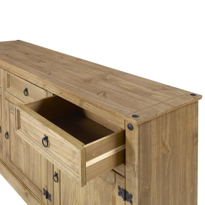 Buffet bas de style rustique 65 po - Collection Corona